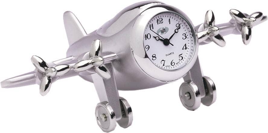 4 Prop Airplane Clock