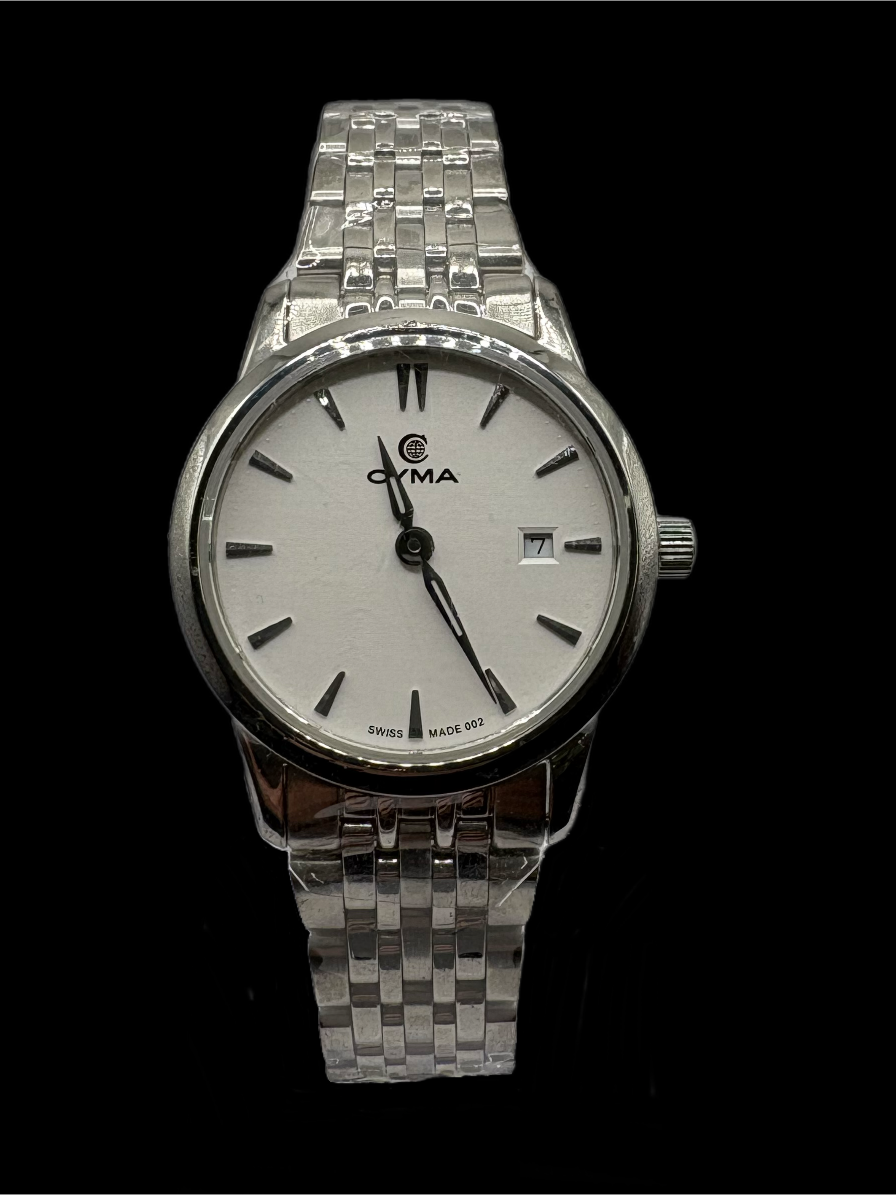 CYMA Ladies White Stick Quartz Watch