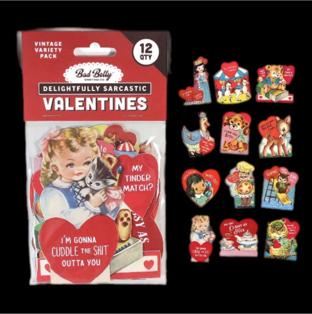 Set of 12 Vintage Valentine's Day Cards