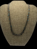 Sterling Multi Strand Silver Turquoise Necklace