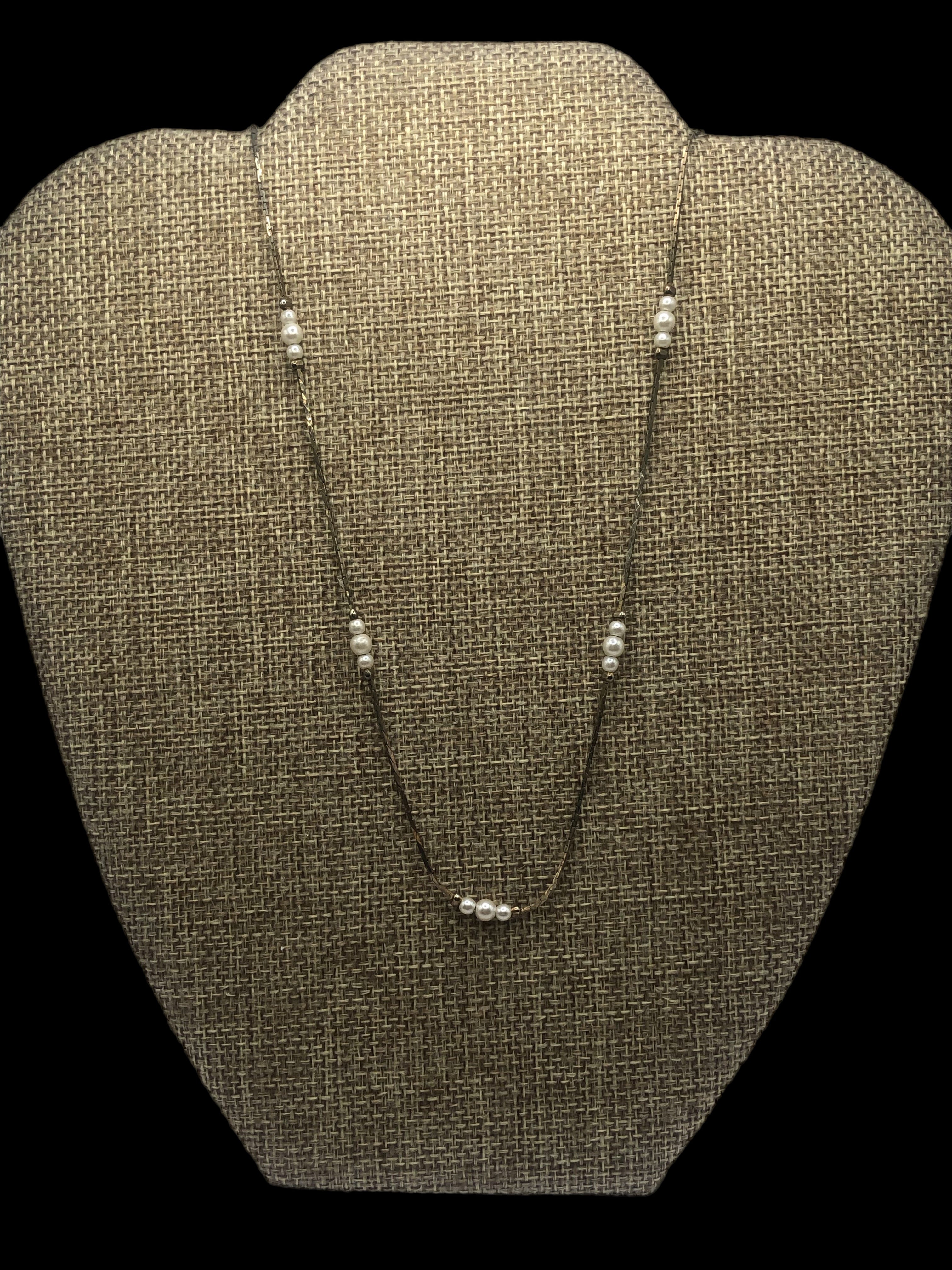 Vintage Pearl Chain Necklace
