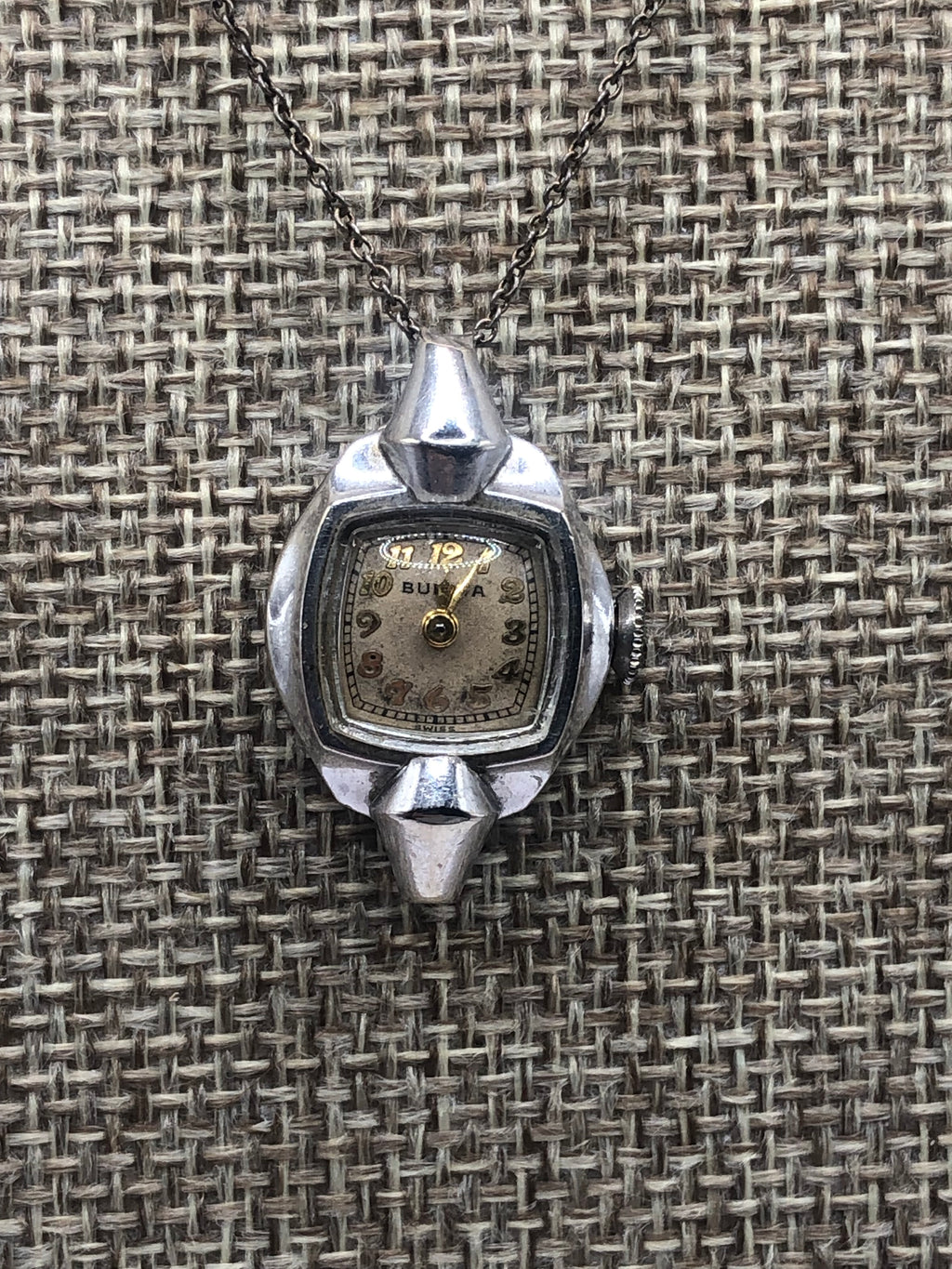 Bulova Pendant Clock necklace